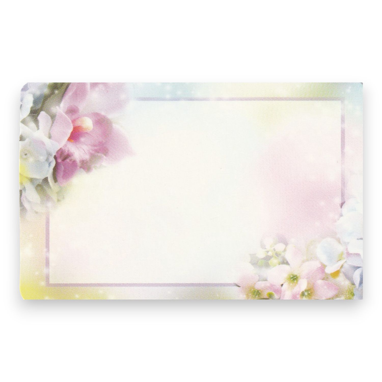 50pc 3.5&quot;x2.25&quot; Enclosure Cards Floral
