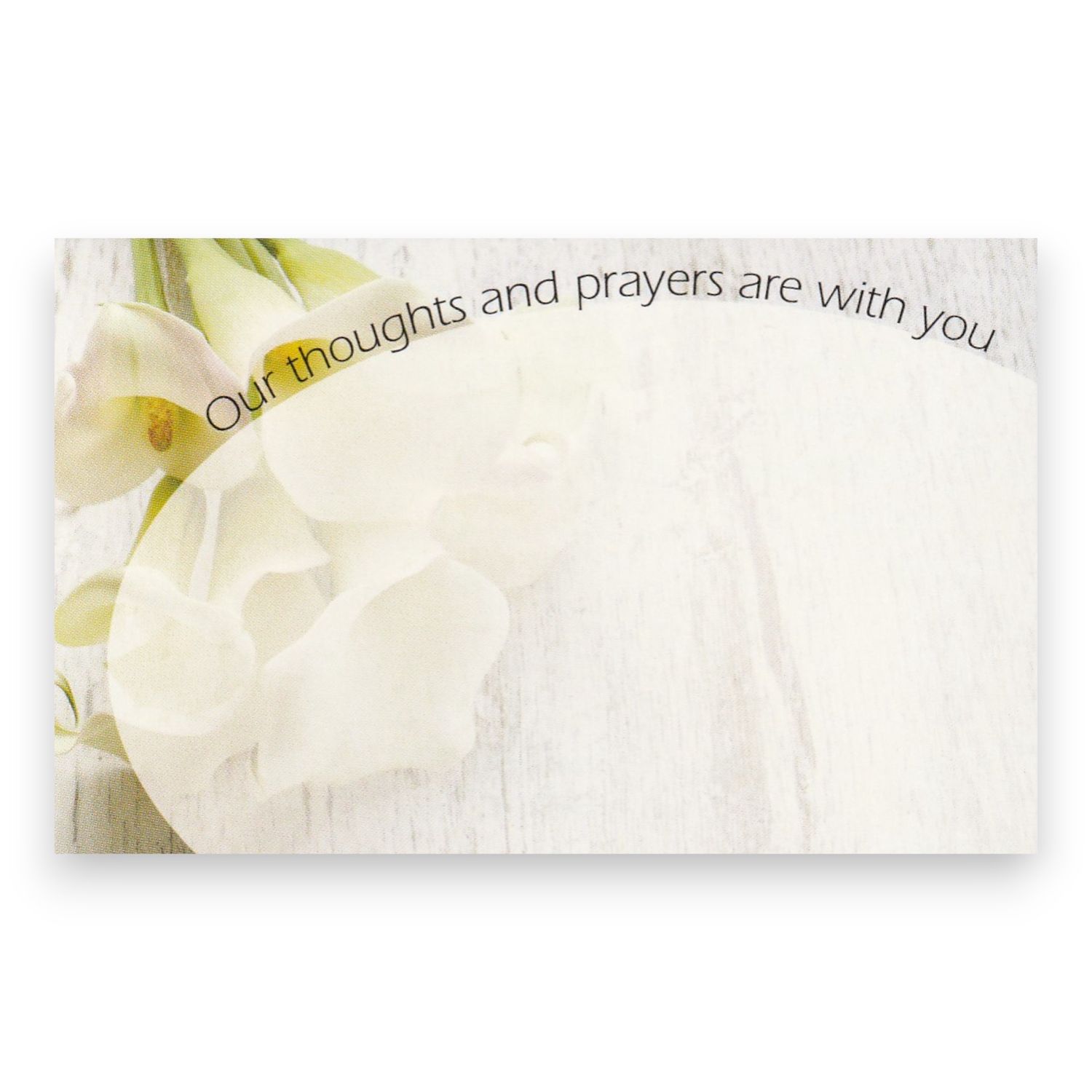 50pc 3.5"x2.25" Enclosure Cards Thoughts and Prayers