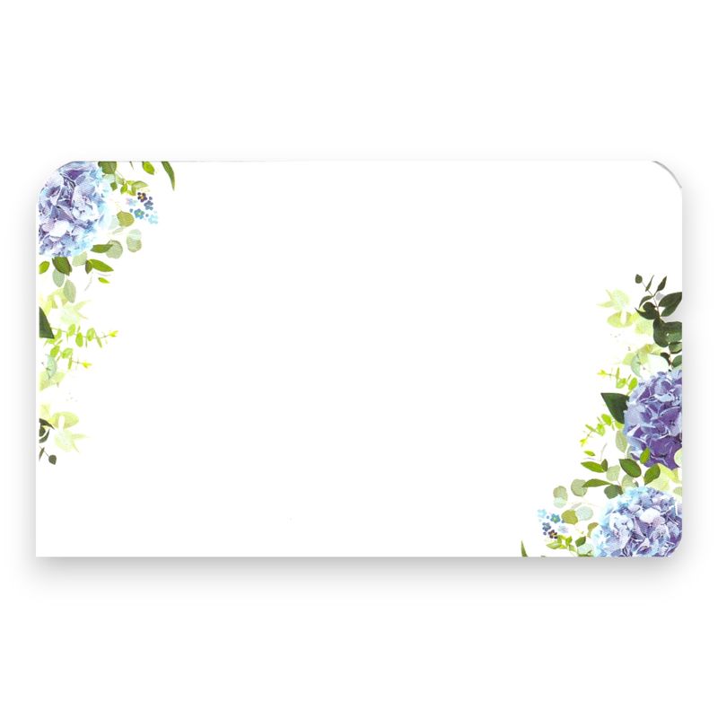 50pc 3.5&quot;x2.25&quot; Enclosure Cards Purple Floral
