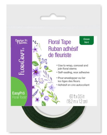 1/2"x60' Floral Tape Green
