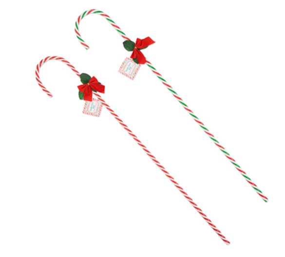 30&quot;x.0375&quot; Plastic Candy Cane Assorted