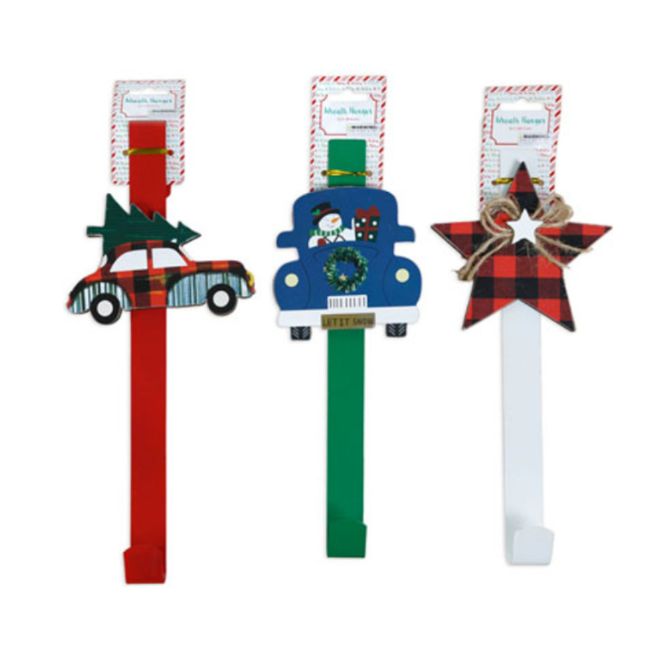 12&quot; Christmas Metal Wreath Hanger Assorted