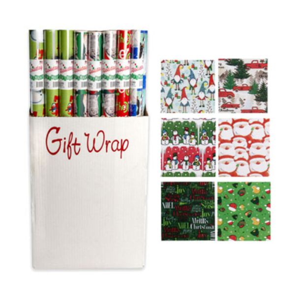 40sqft. Christmas Gift Wrap Assorted