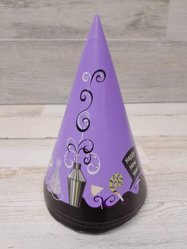 6pc New Years Cone Hats