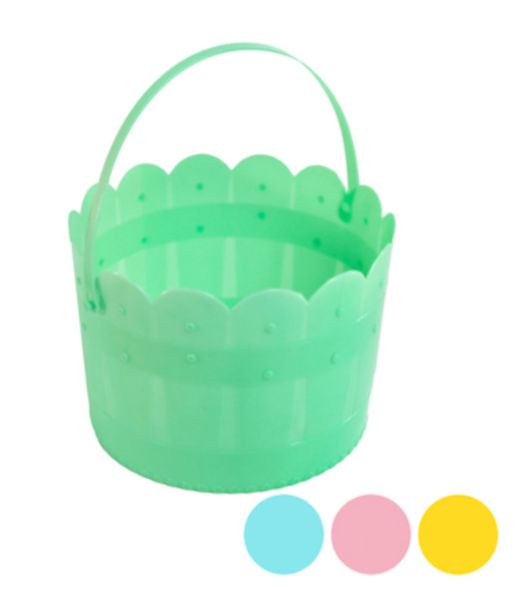 7.1&quot;x5&quot; Easter Bucket w/Garden Gate Design Assorted