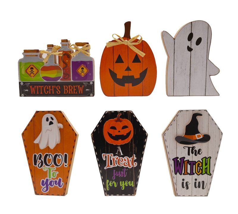 MDF Halloween Table Décor Assorted