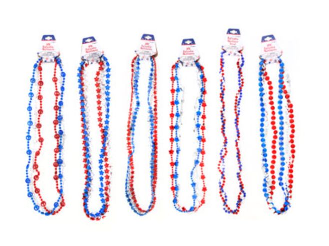 Patriotic Beaded Necklace  Assorted
