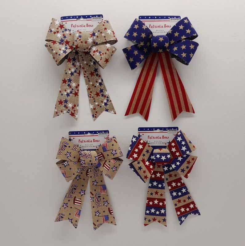 8&quot;x12&quot; Patriotic Bow Assorted