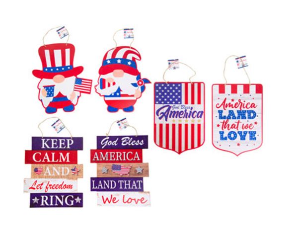 Patriotic Wall Plaque  Assorted