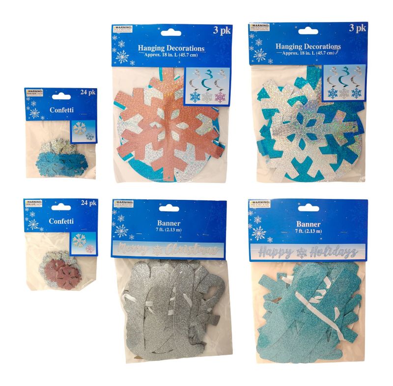 Snowflake Party Décor Assorted