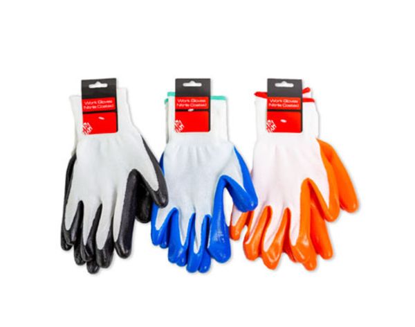 Nitrile Coated Work Gloves Assorted
