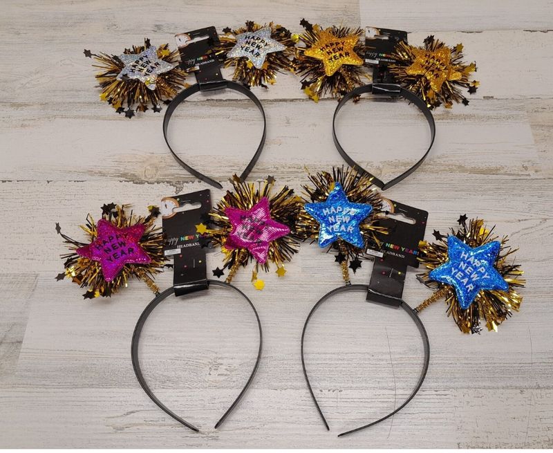 Happy New Year Headband Assorted