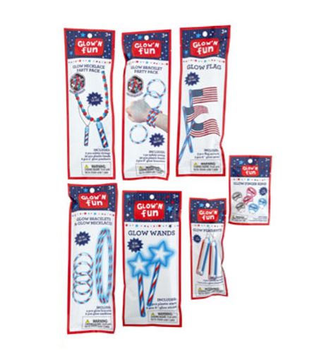 Patriotic Glow Sticks Assorted