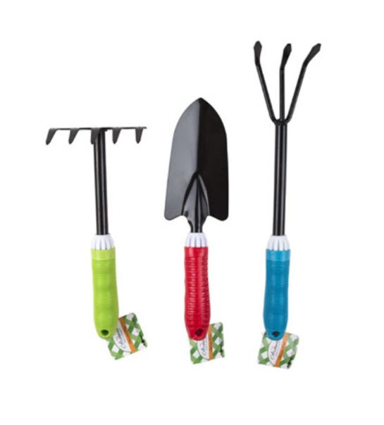 Metal Gardening Tools w/Soft Grip Handle Assorted
