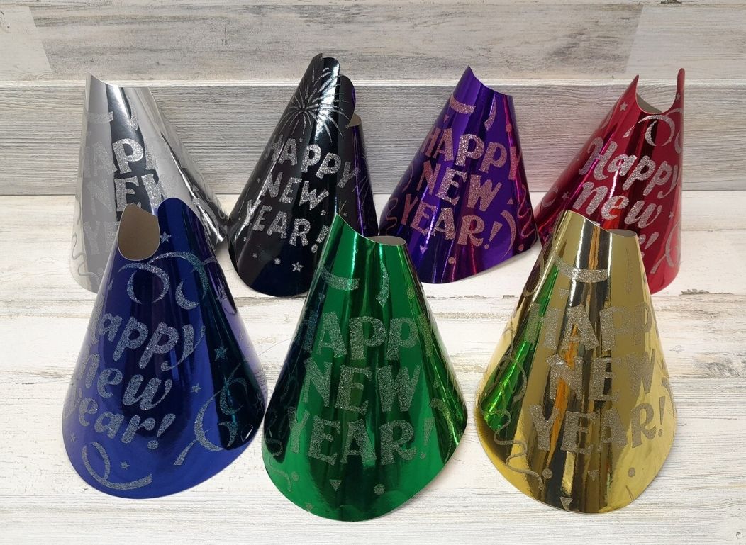 Happy New Year Party Hats Assorted