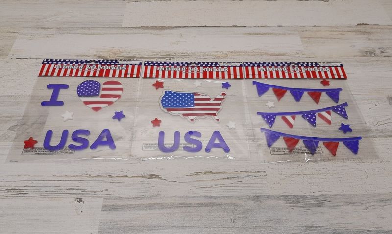 Patriotic Gel Stickers  Assorted