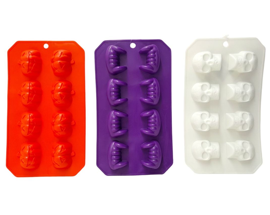 Halloween Ice Cube Tray (Makes 8) Assorted