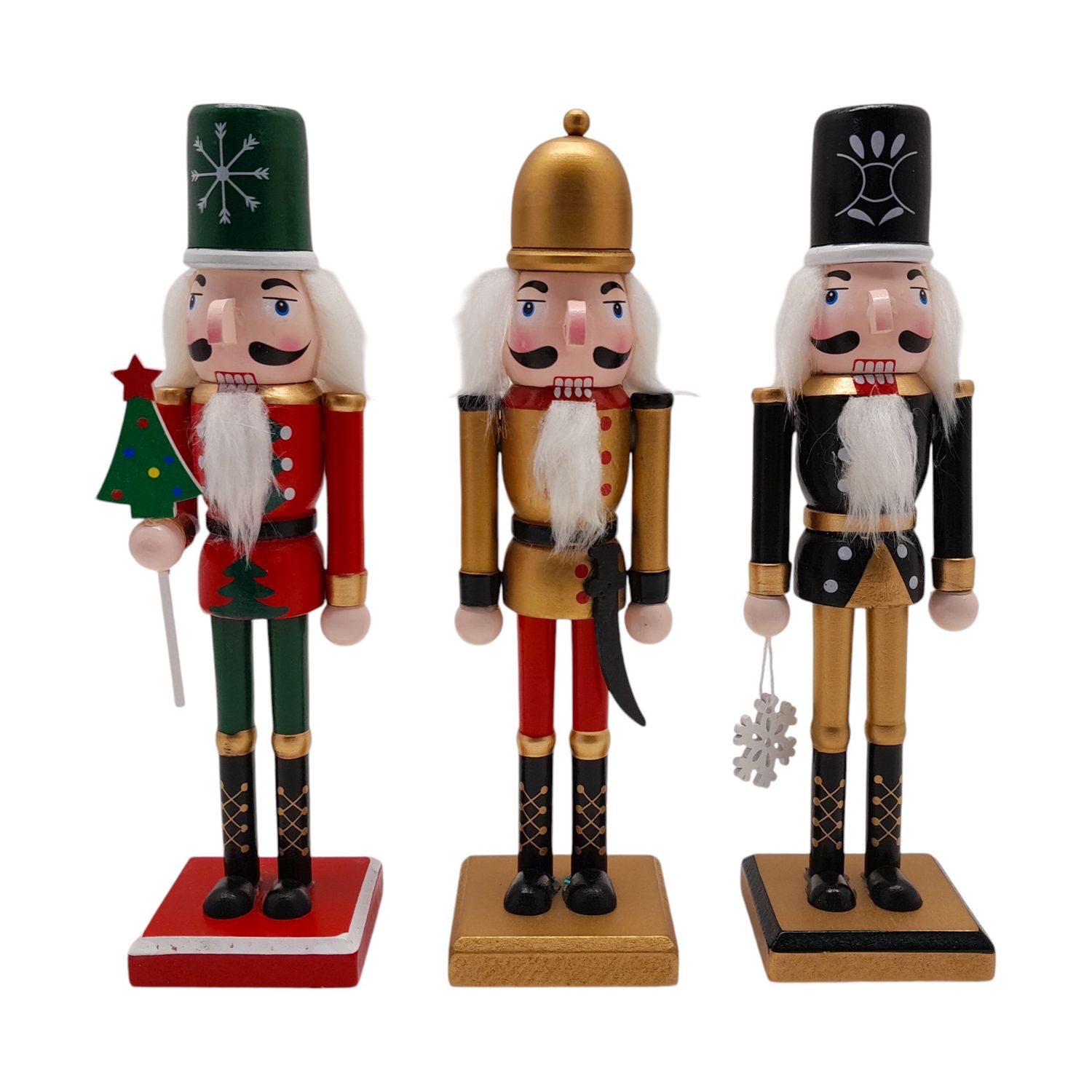 10" Wooden Christmas Nutcracker Assorted (1 Piece)