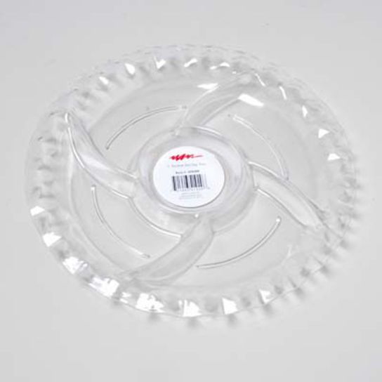 12" 5 Section Serving Tray Clear