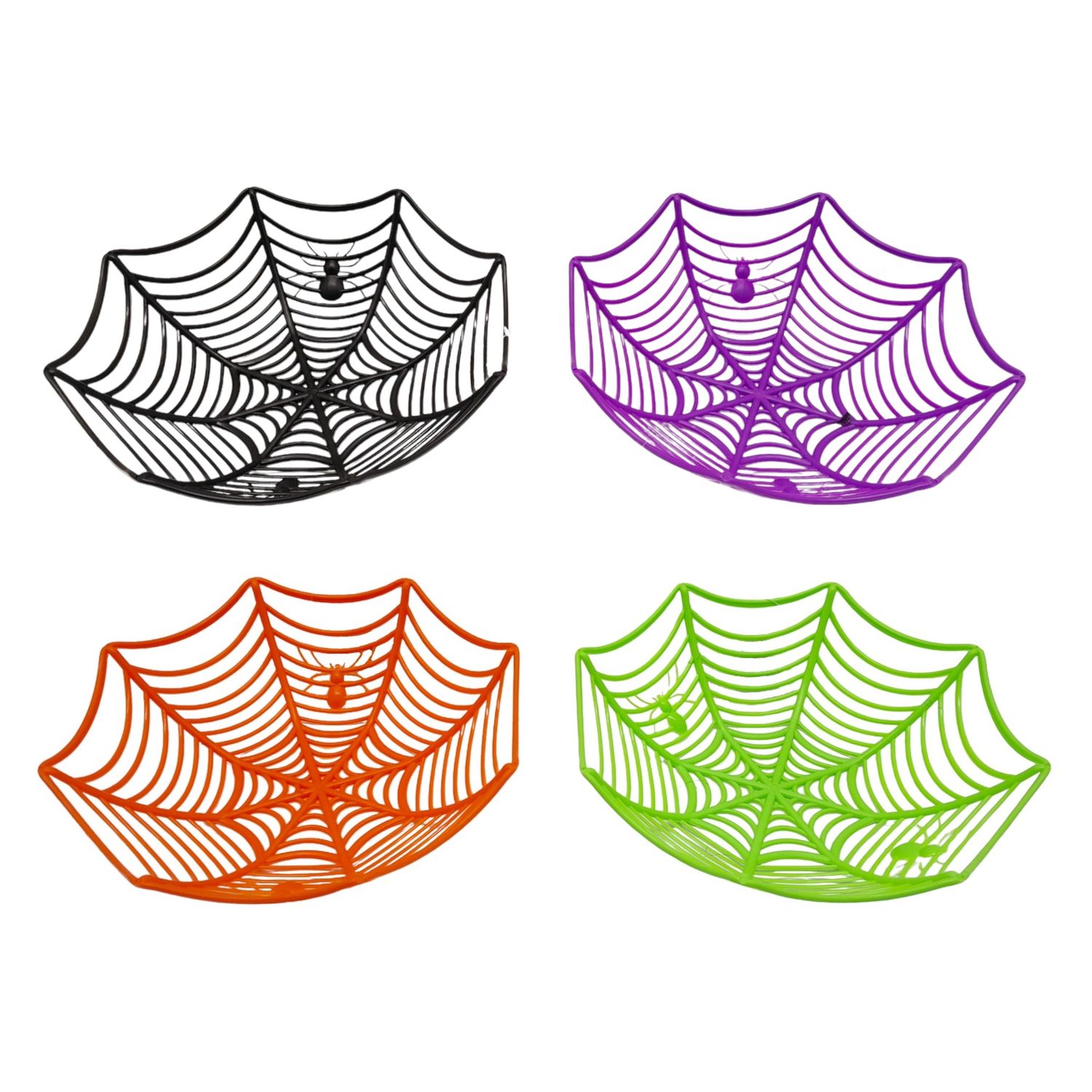 11&quot;x11&quot;x3&quot; Spider Web Basket Assorted