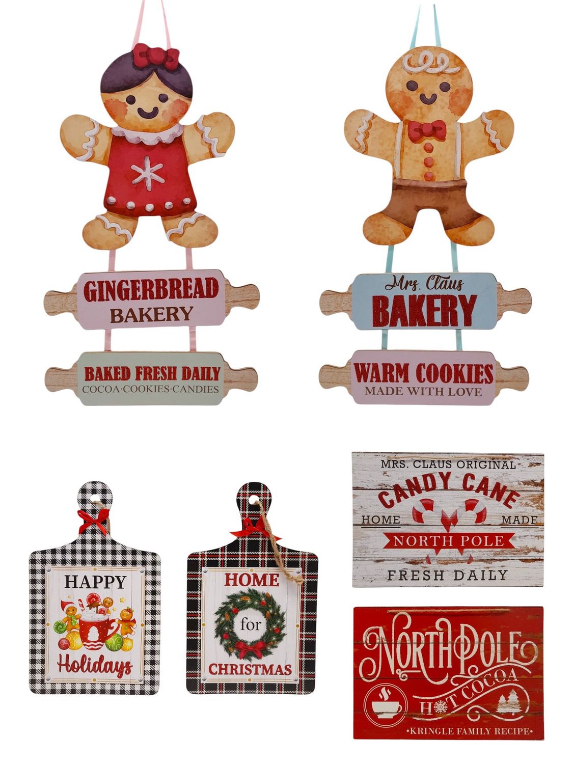 Christmas Hanging Wall Décor Assorted