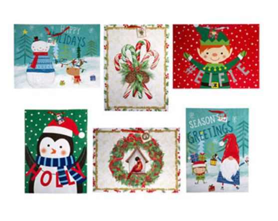 7&quot;x18&quot;x24&quot; &amp; 7&quot;x24&quot;x18&quot; Giant Christmas Gift Bag Assorted