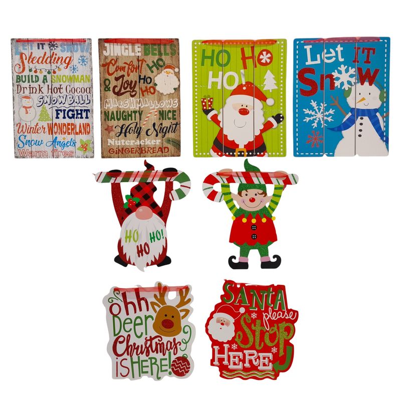 Christmas Wall Plaque Assorted
