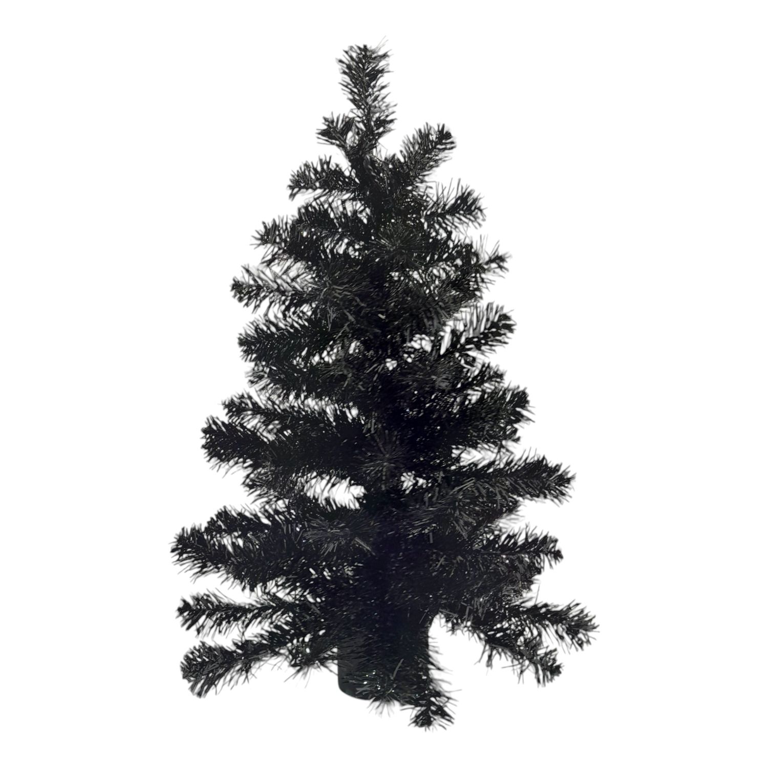 24&quot; Tree w/69 Tips &amp; Wood Base Black