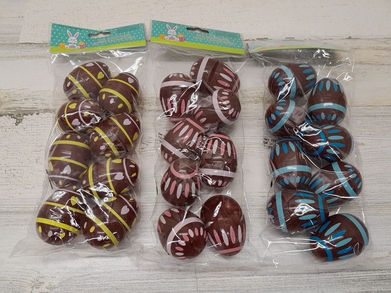 8pc Fillable Easter Eggs Assorted