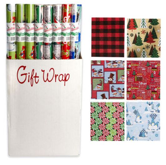 85sq ft  Christmas Wrap Assorted (1 Piece)