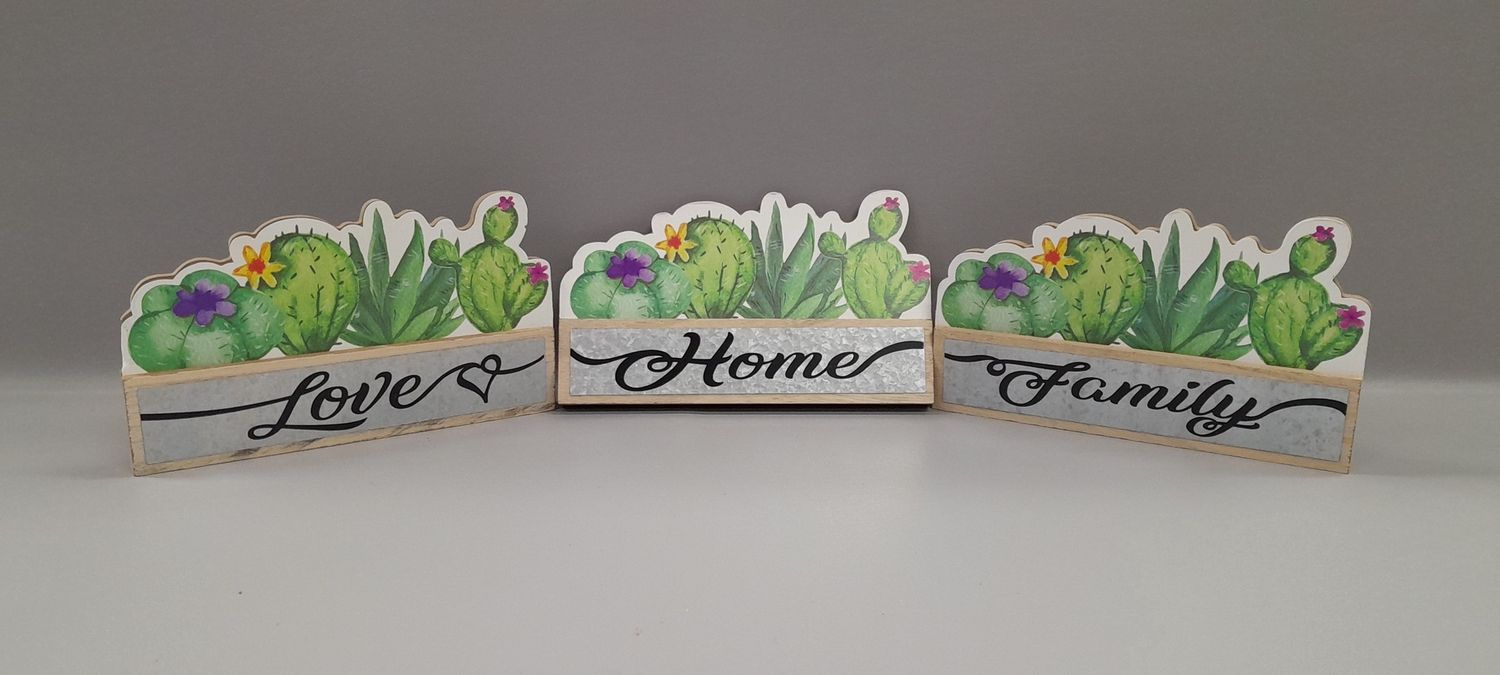 8.5&quot;x5&quot; Succulent Sign Assorted