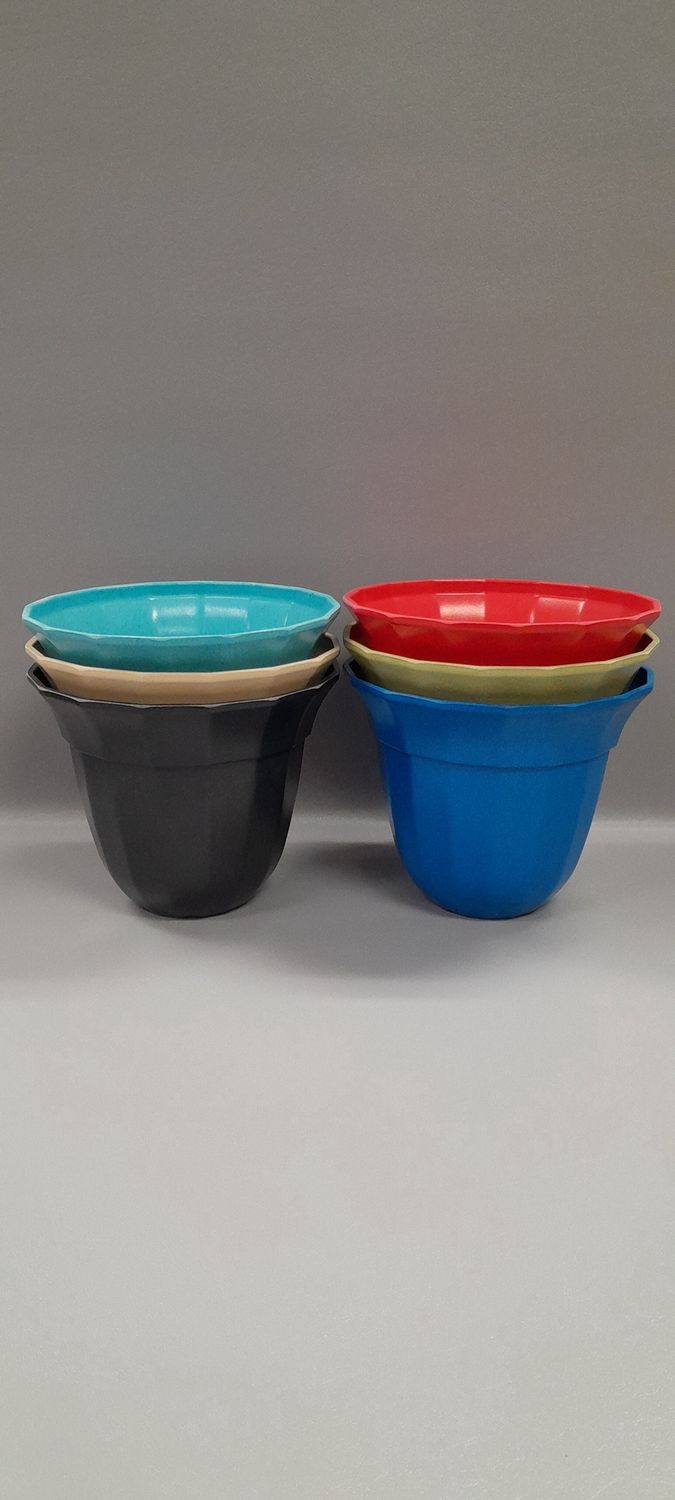 7.25&quot;x7.25&quot;x5.5&quot;Planter Assorted (Bamboo)