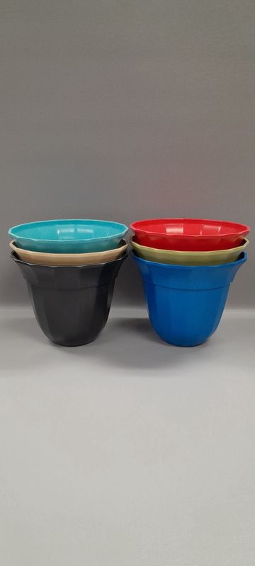 7.25&quot;x7.25&quot;x5.5&quot;Planter Assorted (Bamboo)