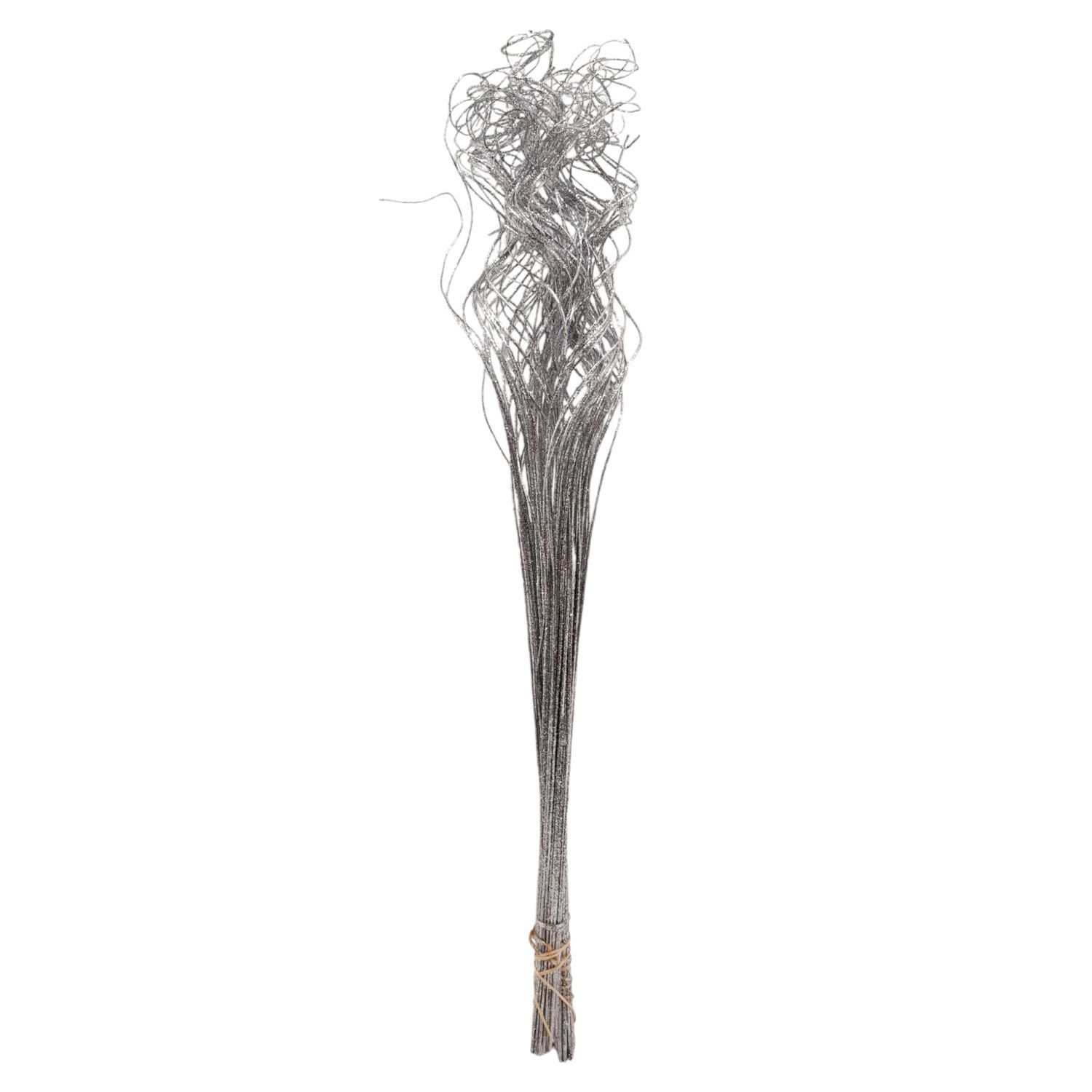 30&quot; Twisted Sparkle Ting Silver
