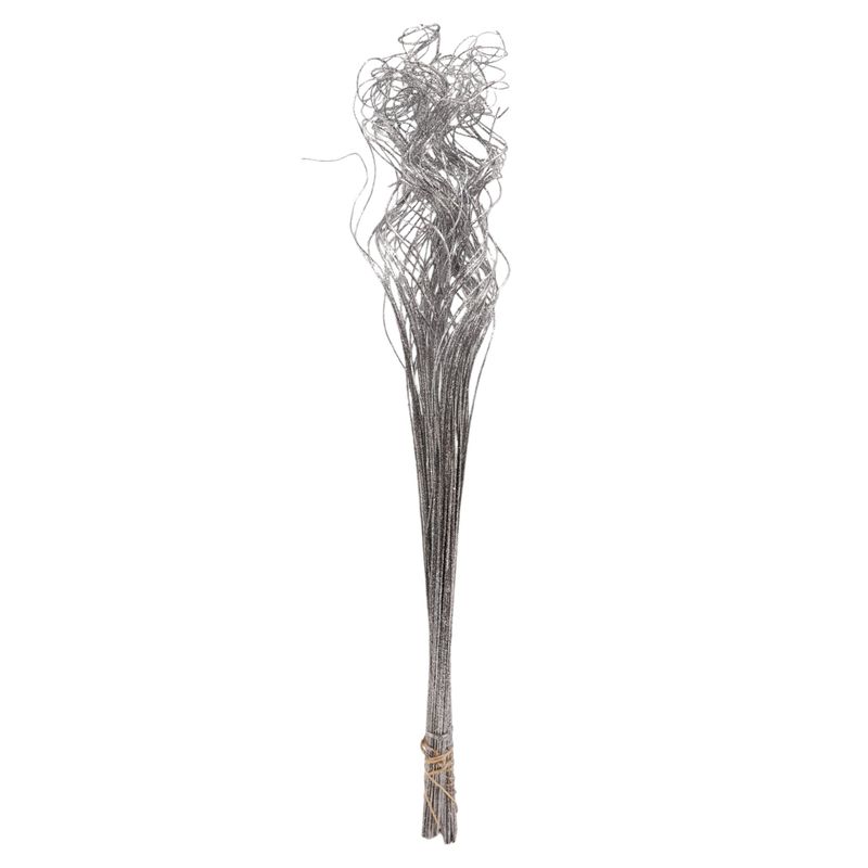 30&quot; Twisted Sparkle Ting Silver