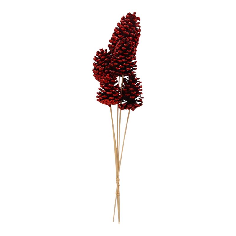 5pc 18&quot;-26&quot; Sparkle Slash Cones Red