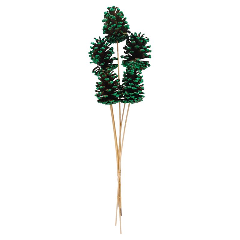 5pc 18&quot;-26&quot; Sparkle Slash Cones Green