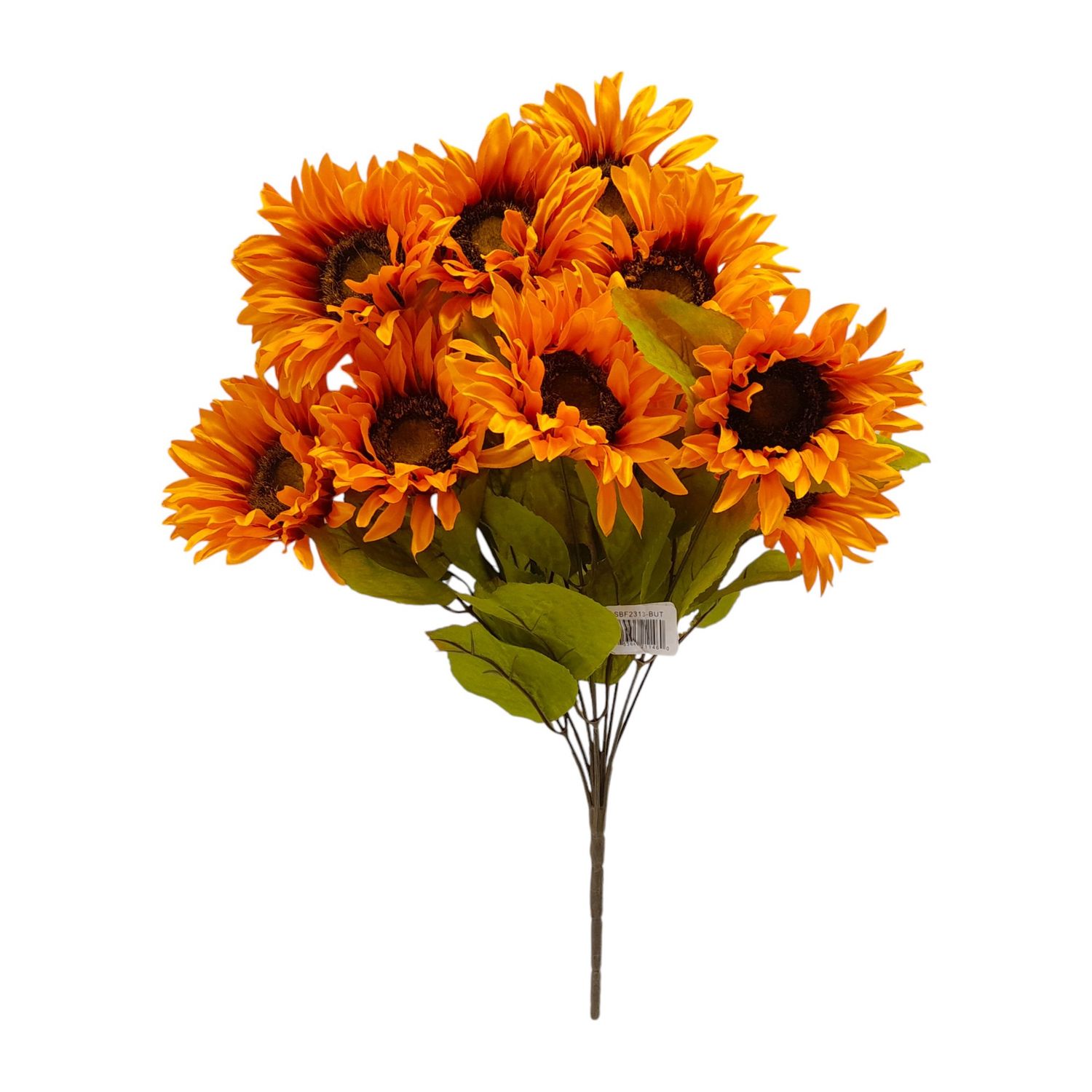18" Sunflower Bush x10 w/5" Heads Butterscotch