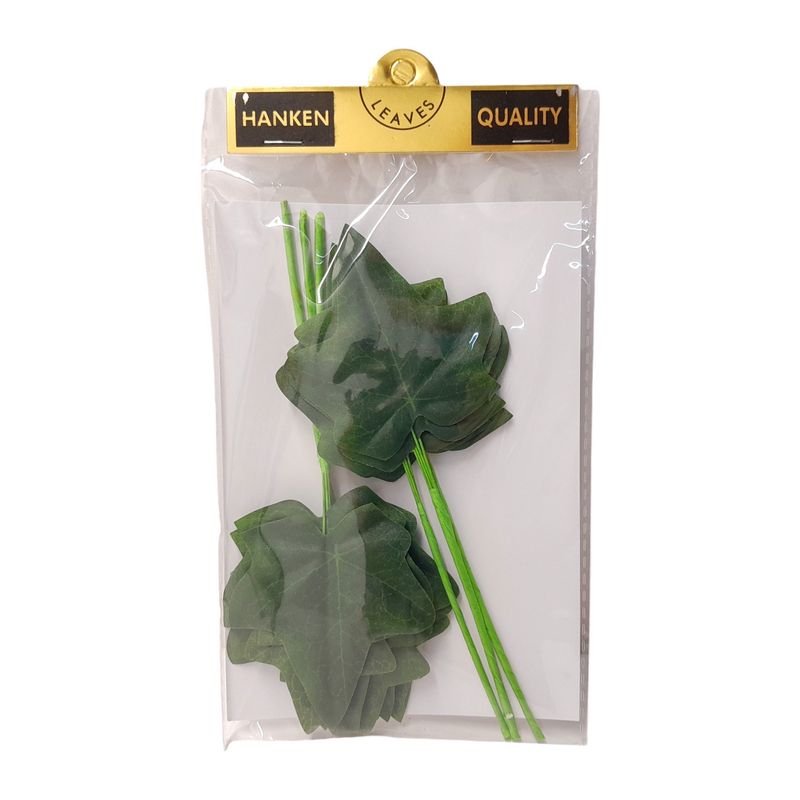 6pc 6.5&quot; Ivy Leaf Pick Green