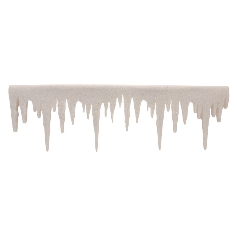 34.5&quot;x10.25&quot; Glitter Hanging Icicle Row