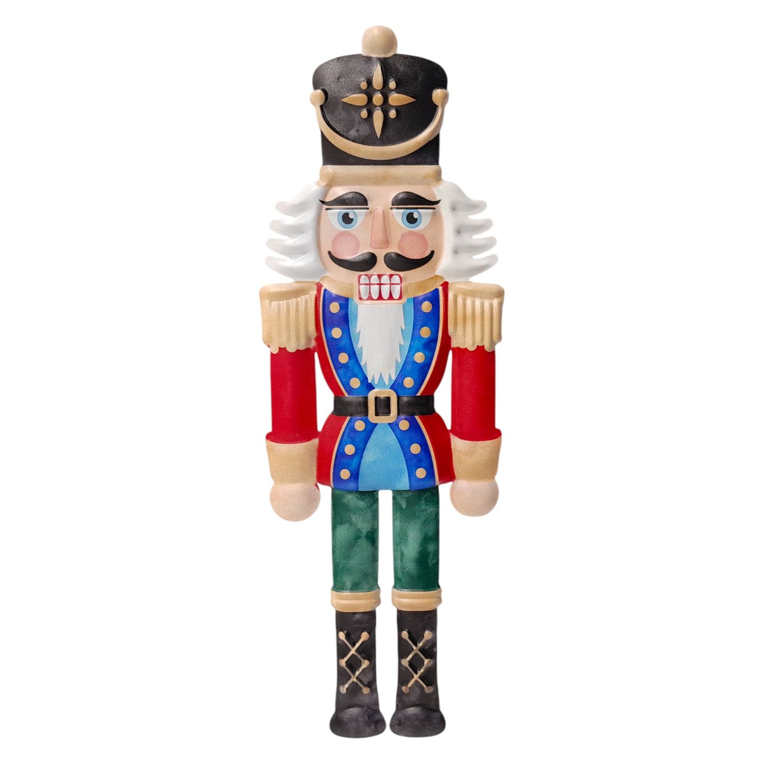 4"x12" Metal Embossed Nutcracker Plaque