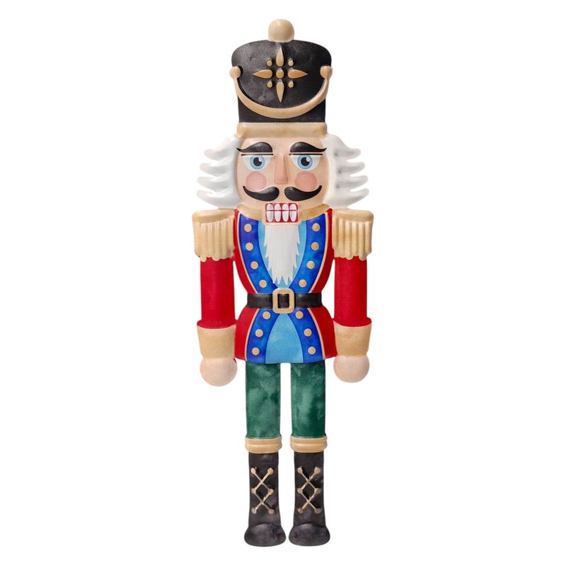 4&quot;x12&quot; Metal Embossed Nutcracker