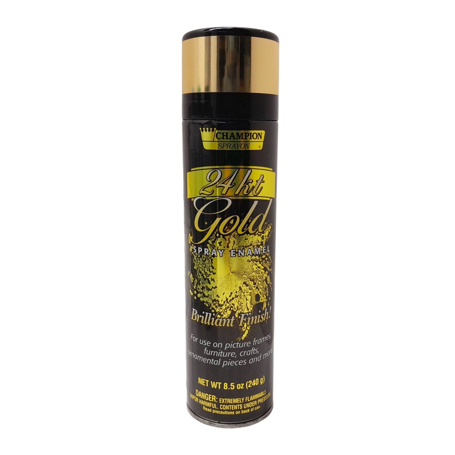 8.5oz  Metallic Spray Paint 24kt Gold