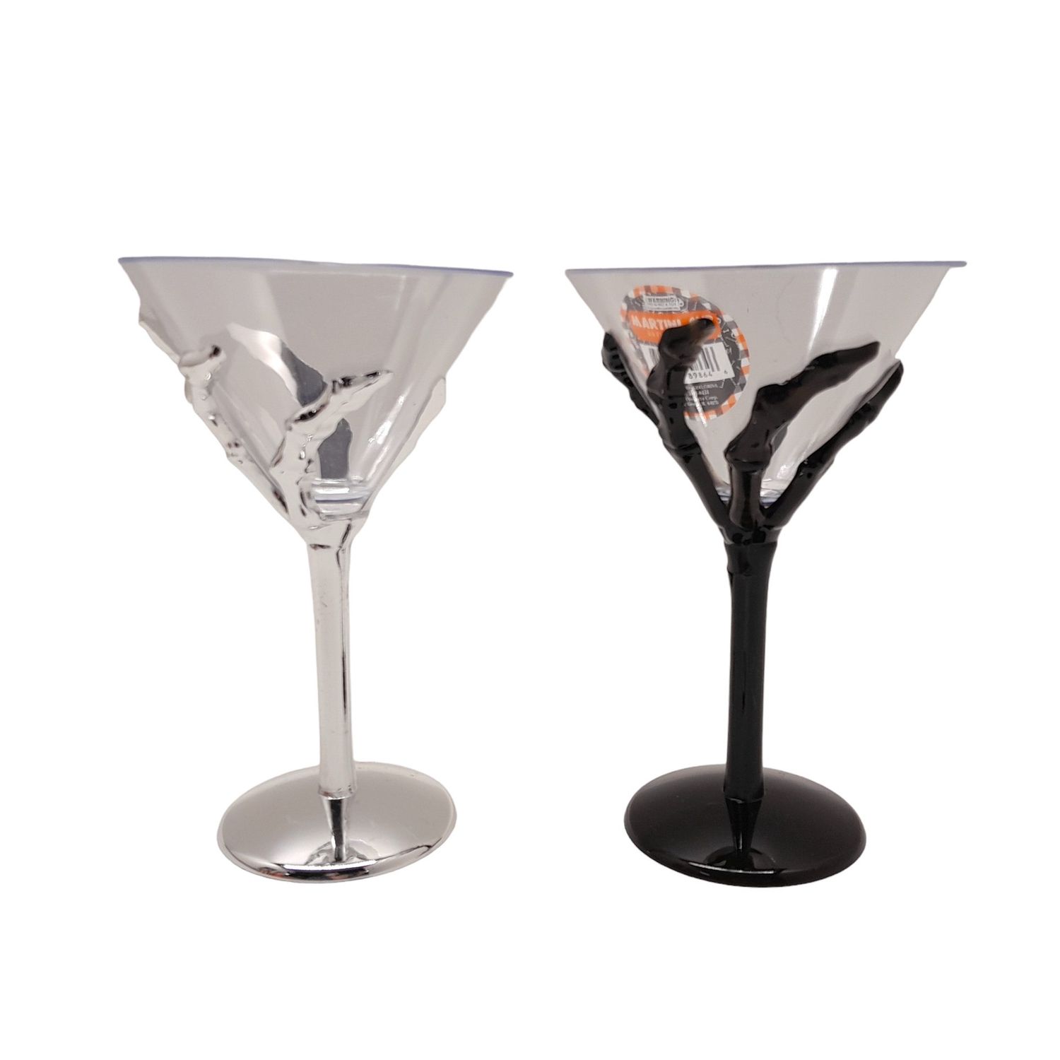 7&quot; 8.9oz Creepy Hand Martini Glass (Plastic)