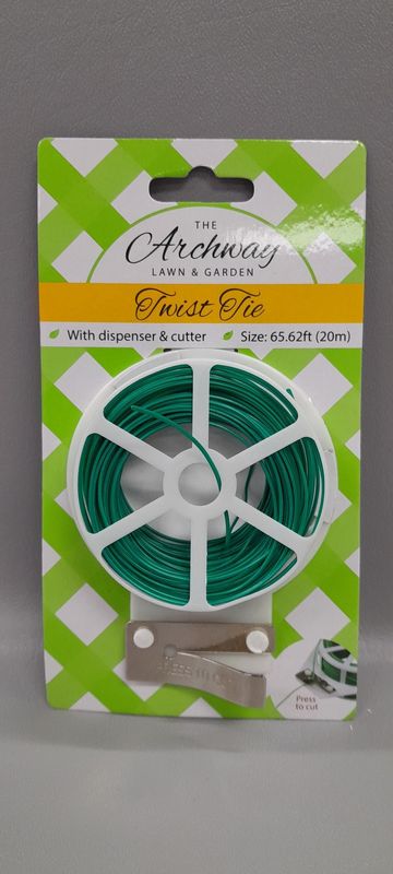 65.62' Twist Tie Dispenser w/Cutter Green 65.62' Twist Tie Dispenser w/Cutter Green