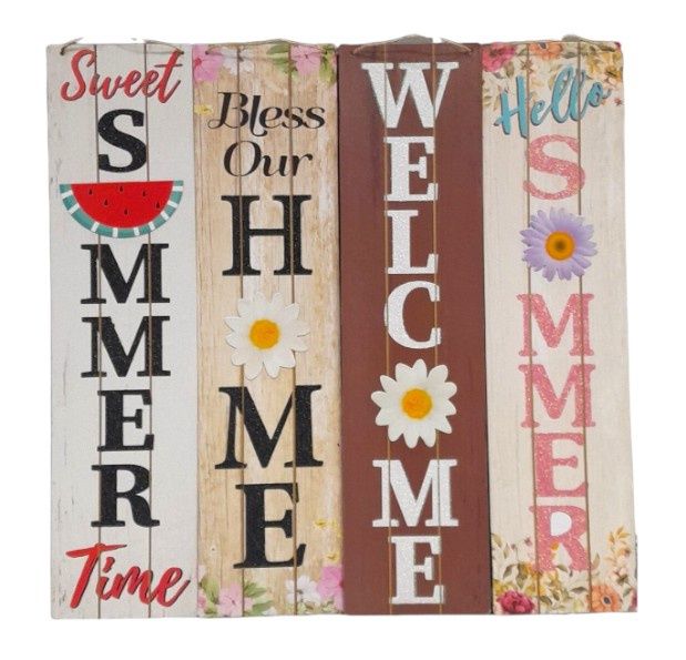 6&quot;x23.5&quot; Spring Wall Plaque Assorted