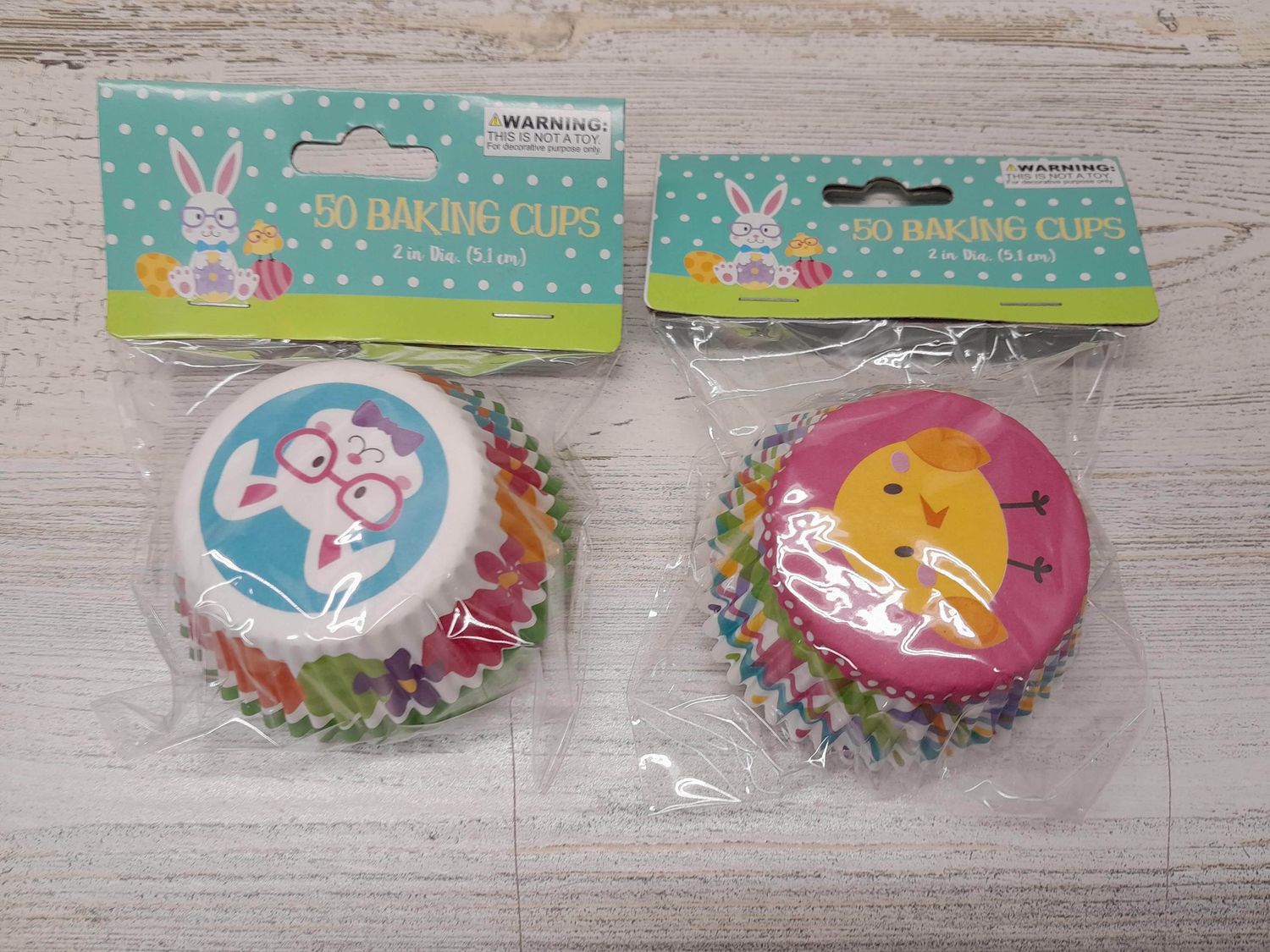 50pc 2&quot; Easter Baking Cups Assorted
