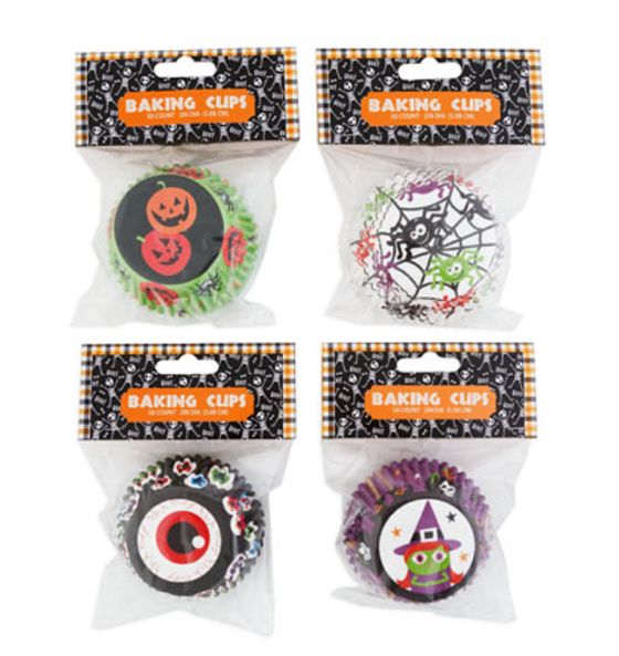 50pc 2&quot; Halloween Baking Cups Assorted