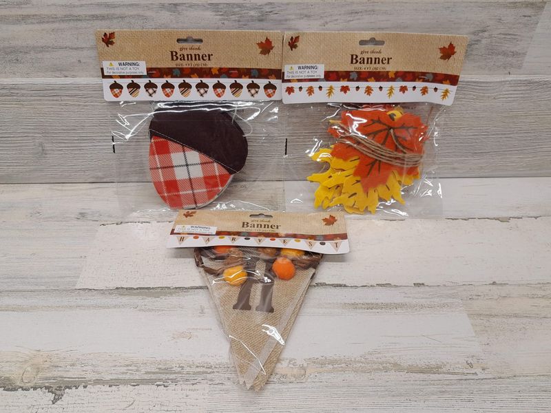 5&#39; Harvest Banner Assorted
