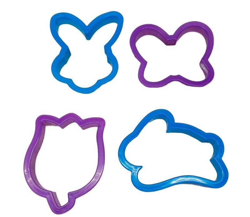4pc Easter Cookie Cutters Assorted